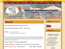 Tablet Screenshot of marylandmicrobreweryfestival.com